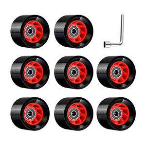 Accessoires de patins à roulettes à double rangée résistants à l'usure 95A pour rouleau clignotant de patinage de <span class=keywords><strong>vitesse</strong></span> Quad Roller Derby intérieur - Product Image 2