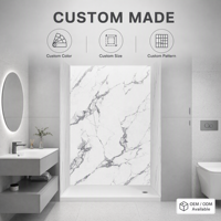 Panneaux muraux de douche en acrylique, imperméables, faciles à nettoyer, pour la rénovation de salle de bain