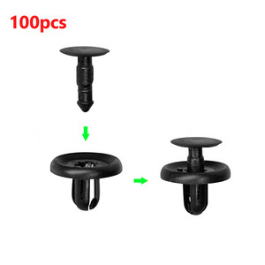 Fixations Toyota Lexus en plastique noir 7 mm – Clips décoratifs pour panneaux, rivets de pare-chocs et ailes, attaches automobiles - Product Image 3