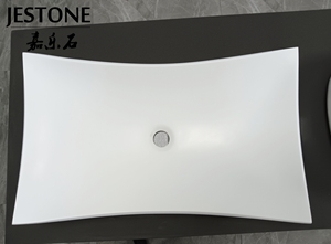 Lavabo de acrílico de <span class=keywords><strong>piedra</strong></span> artificial 2025, lavabo de mano en <span class=keywords><strong>encimera</strong></span> - Product Image 4