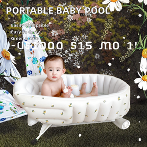 <span class=keywords><strong>สระ</strong></span>ว่ายน้ำเด็กพับได้ PVC เป่าลม ทนทาน เป็นมิตรกับสิ่งแวดล้อม สำหรับเด็กเล็ก พร้อมอ่างอาบน้ำเด็กแบบพักผ่อน - Product Image 2
