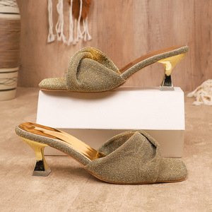 Nouvelle Arrivée Chaussures à Talons Hauts Grande Taille pour Femme, Sexy, à Bout Carré, à Lanières Croisées, pour l'Été, Pointure 43 - Product Image 2