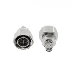 RF adaptador SMA macho para MIni DIN 4.3-10 macho plug conector adaptador coaxial de latão reto