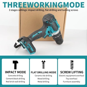 Taladro Atornillador Inalámbrico Sin Escobillas Makiit Light DDF487, 40N.m, Doble Velocidad, para Hogar, Auto, Madera, Perforación <span class=keywords><strong>de</strong></span> Láminas Delgadas, Antideslizante, Fijación Rápida - Product Image 1