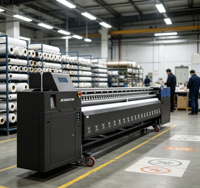 Imprimante numérique grand format SIGNSTAR Factory Direct multifonction 5,0 m avec 8 têtes 30pl Konica 1024i à solvant