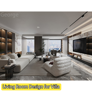 Chuyên Nghiệp Hiện Đại toàn bộ ngôi nhà sang trọng nhà giải pháp một cửa 3D Rendering dịch vụ nội thất cho phòng tắm phòng ngủ 5 + năm - Product Image 4