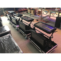 Lumière murale LED RGBW DMX 4 en 1 à double couche, étanche IP65, haute puissance, 120*10w, pour extérieur
