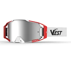 사용자 정의 하이 퀄리티 새로운 스타일 스포츠 야외 크로스 고글 100 안티 UV 방풍 안경 오토바이 고글