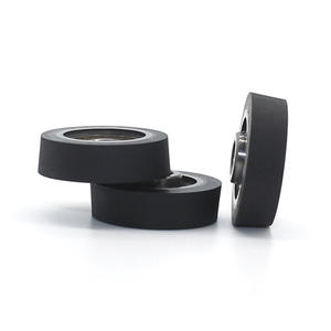 Fournisseur direct d'usine Rouleaux inclinés en polyuréthane TPU Poulies en caoutchouc souple Roulements à billes à gorge profonde Rouleaux revêtus de caoutchouc - Product Image 4