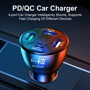 Cắm Trại điện Hub pd20w Type-C máy tính xách tay + QC3.0 cổng USB 38W Tổng ABS gồ ghề trường hợp 12V-24V đầu vào - Product Image 6