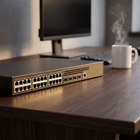Switch de Acceso Gigabit de Alta Gama 24x 1G 4x 10GE SDN OpenFlow para Redes de Campus Empresariales y Capa de Acceso