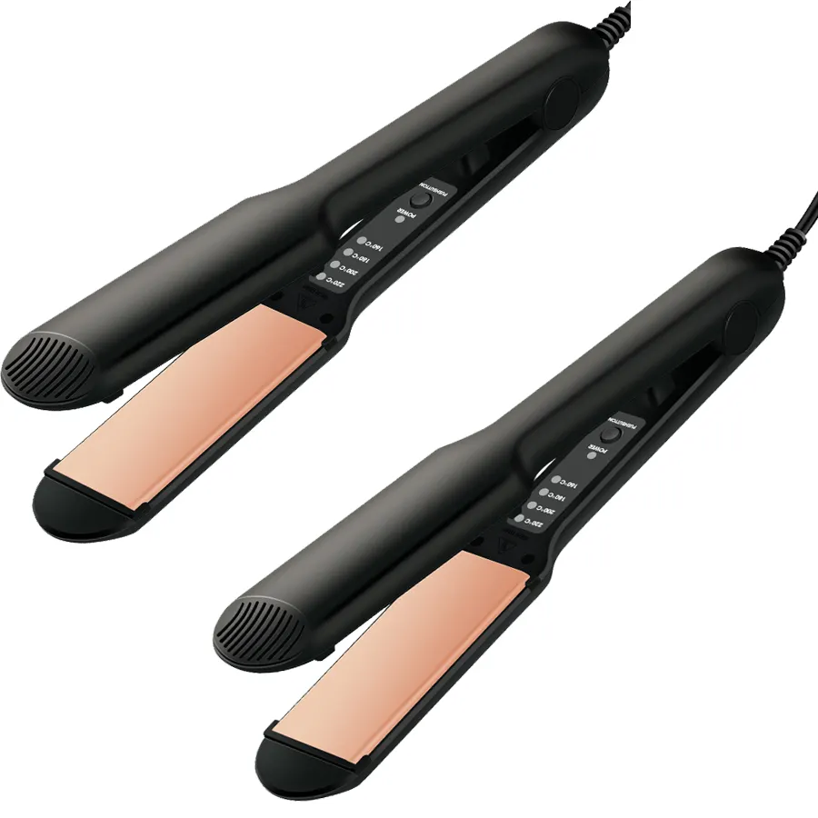 Offre Spéciale plancha de cabello profesional PTC CHAUFFAGE En Céramique revêtement 2in1 fer plat flux d'air défriser les cheveux et bigoudi