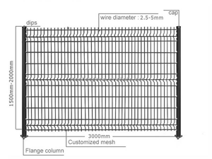Hot bán 3D Bảng điều chỉnh hàng rào/3D V cong dây lưới hàng rào Trung Quốc sản xuất - Product Image 2