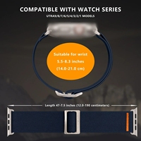 Sangle Montagne Haute en Nylon à Boucle Coulissante Métallique Très Vendue pour Apple Watch Séries 11 10 9 3 6 7 8 5 SE Ultra 2 49mm