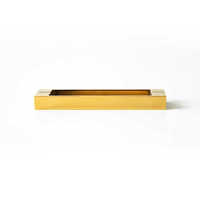 Hydrorelax Moderne PVD Titane Or Poignée De Porte De Douche Dos À Dos Poignée De Porte En Verre pour Salle De Bains-Alliage De Zinc Poli