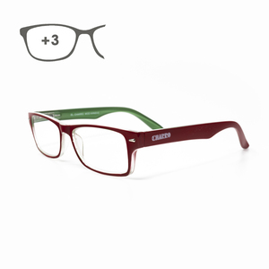 Occhiali da lettura Kansas rosso/verde. Ingrandimento +3.0 - Product Image 1