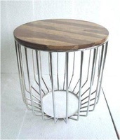 Ensemble de tables basses en laiton avec cylindre martelé rond en métal moderne Meubles de décoration pour salon et lobby