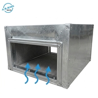 Silencieux de conduit rectangulaire sur mesure A.R.RAIN 500mm*500mm - Coude à 90 degrés en acier galvanisé pour ventilation commerciale
