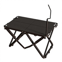 Table tactique pliante multifonctionnelle d'extérieur en acier au carbone, légère, idéale pour le camping, la vente de nourriture de rue, les pique-niques, les repas, les voyages