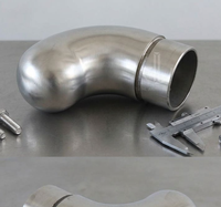 Embout de tube moderne en acier inoxydable pour balustrades et rampes d'escalier
