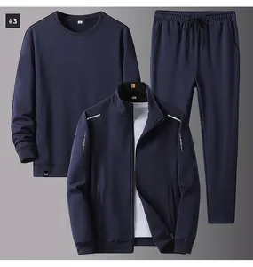 Moda erkekler spor bahar eşofman 3 parça setleri spor elbise ceket + pantolon eşofman erkek spor koşu giyim boyutu M-5XL