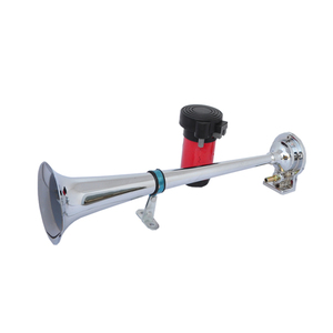 Bocina de Aire Súper Potente de <span class=keywords><strong>Una</strong></span> Sola <span class=keywords><strong>Trompeta</strong></span> con Compresor, Bocina de Señal Sonora de 12V para Auto, Camión, Barco, Vehículos - Product Image 4