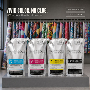 Bolsa de Tinta de Sublimación SureColor Serie F de 1000 ml, T741X T7411 T7412 T7413 T7414, Compatible con Epson F6200 F9370, a Granel - Product Image 1