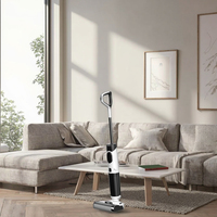 Aspirateur sans fil intelligent et silencieux 3-en-1 portable pour nettoyage en profondeur des sols, humide et sec, avec écran LED, pour la maison et l'hôtel