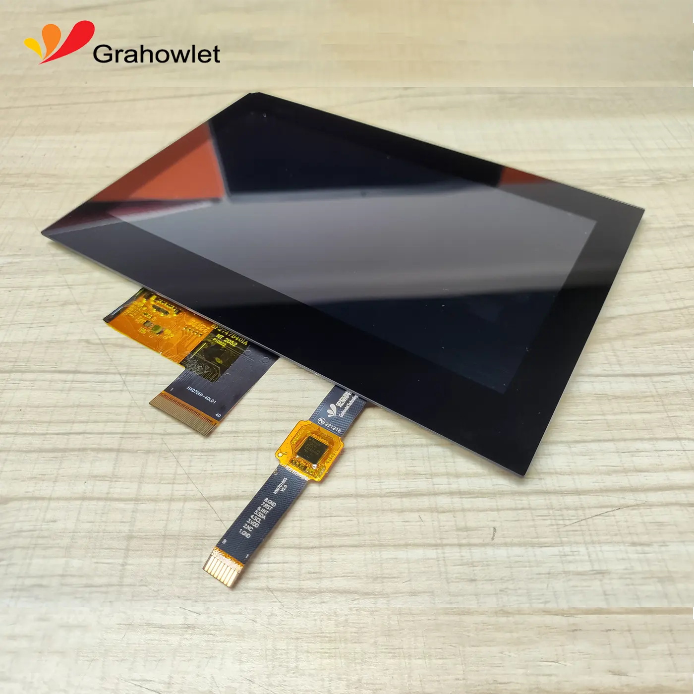 Ips LCD cảm ứng hiển thị 7 inch điện dung cảm ứng đa điểm xúc giác màn hình wtih 1 mét 8pins FPC