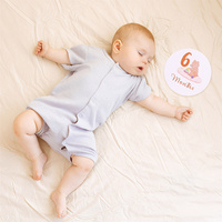 Cartes personnalisées pour les étapes importantes de bébé, 13 pièces, thème ours, ensemble d'accessoires photo mensuels pour nouveau-né, cartes rondes pour cadeau de baby shower, faible MOQ