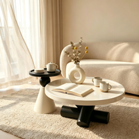 Geometrischer Metall-Couchtisch Design Künstlerisch Kreativ für Kleine Wohnzimmer Heimgebrauch Luxuriös Hochwertiges Gefühl Italienisch Minimalistisch