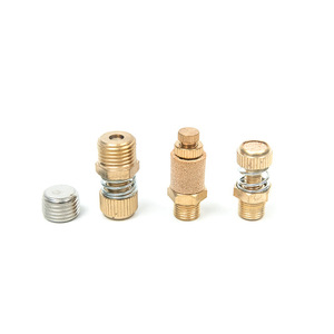 Silenciador neumático de latón de 6 mm, 1/4 pulgada, rosca externa, cabeza plana, ajustable, en forma de torre, para equipos de aire - Product Image 3