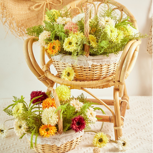 手作りモダンシルク布ポンポン菊人工タンポポ花クリスマスウェディングホーム - Product Image 5