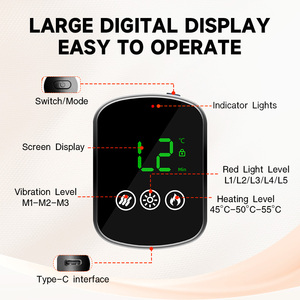 <span class=keywords><strong>Ceinture</strong></span> de massage pour les épaules à usage domestique, sans fil, avec batterie 5000 mAh, thérapie par lumière rouge 660 nm 850 nm et fonction chauffante - Product Image 6