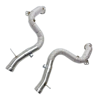 Knalpot Downpipe SD Free Flow untuk Mercedes-Benz S580 4MATIC W223 4.0T 2020-2025 Pipa Knalpot Stainless Steel dengan Pelindung Panas