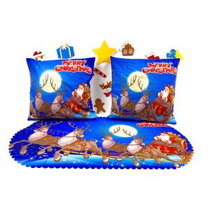 Tapis de Table de noël, décor pour 5 pièces, dessous de verre, pour fêtes de fin d'année, nouvel an, bonhomme de neige - Product Image 3