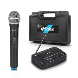 Debra Audio V100 VHF Handheld Mic Portable mini Wireless Microphone System 50m range with suitcase for karaoke Speech church