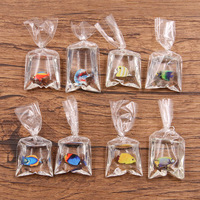 Pendentif poisson en résine transparente pour bricolage, 1 pièce, 24x53mm, simulation de poisson clown, breloque de poche, accessoires de bijouterie pour femmes