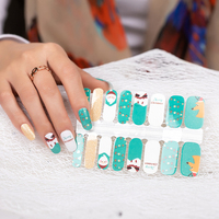 Autocollants pour ongles en gel 2D non toxiques, couvrants, avec motifs en forme de cœur, style français, nouveaux designs de Noël, paillettes, vernis à ongles