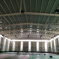 Structure en acier préfabriquée, bâtiment métallique, gymnase, installations de terrain de basket-ball, résistant aux tremblements de terre, installation facile