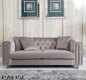 طقم تشيسترفيلد فاخر لما بعد الحداثة ، أثاث منجد ، أريكة فاخرة من قماش ما بعد الحداثة ، طقم أريكة للفيلا - Product Image 2