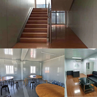 Kit de maison préfabriquée en conteneur à plat, de luxe, 2 étages, bureau portable, maison préfabriquée de 20 pieds, restaurant à vendre, structure en acier moderne, Chine
