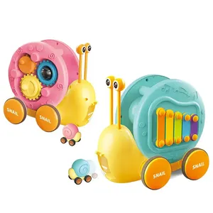 Baby pädagogische Kunststoff Schnecke Musik Spielzeug Cartoon Musik instrument Spiel Musik Entwicklung Kleinkind Spielzeug Xylophon