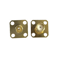 Conector Coaxial SMA-KFB3 en Oferta, Conector Hembra SMA de Latón Chapado en Oro para Cable RG402