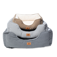 Lit orthopédique pour animaux de compagnie, rectangulaire, doux, lavable, anti-anxiété, personnalisé en gros pour chats et chiens