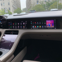 Para Porsche Taycan 2019-2025 Pantalla de copiloto de coche con Android Auto Carplay BT Multimedia Panel de entretenimiento de pasajeros REPRODUCTOR DE DVD