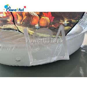 Cabina de Fotos Transparente Inflable de Tamaño Humano de 3 m, Globo de Nieve Inflable para Fiestas de Revelación de Género - Product Image 3