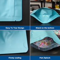 En stock – Sachets Mylar 3.5g, 7g, 14g, 28g personnalisés, doux au toucher, petits, à fermeture éclair, résistants aux odeurs pour enfants