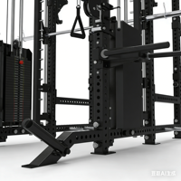 POWER TIGER Rack de Squat Personnalisé avec Machine Smith et Câbles Tout-en-un, Appareil d'Entraînement Multifonctionnel