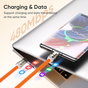 Cordon de charge USB-C <span class=keywords><strong>A40</strong></span> 30cm 120cm Gen4 |   Cordon de téléphone portable USB-C 240W avec sangle de cou, charge rapide 5A et transfert de données 480 Mbps - Product Image 4